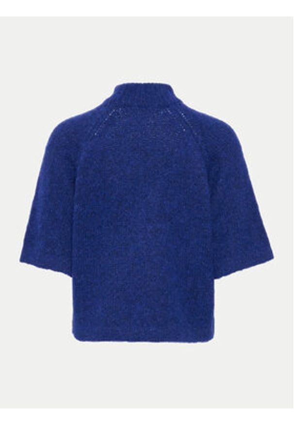 Kaffe Sweter Emilie 10509092 Niebieski Loose Fit. Kolor: niebieski. Materiał: syntetyk