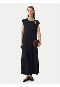 Liu Jo Sport Sukienka codzienna TA6237 J3855 Granatowy Relaxed Fit. Okazja: na co dzień. Kolor: niebieski. Materiał: bawełna. Typ sukienki: proste, sportowe. Styl: sportowy, casual #4