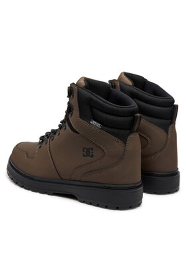 DC Shoes Trapery Peary Tr ADYB700045-DCC Brązowy. Kolor: brązowy. Materiał: skóra