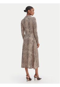 Morgan Sukienka koszulowa 261-RINGO Beżowy Regular Fit. Kolor: beżowy. Materiał: syntetyk. Typ sukienki: koszulowe #4