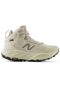 Buty męskie New Balance Fresh Foam X Hierro Hiker Gore-Tex v9 MTHIMCA9 - beżowe. Zapięcie: sznurówki. Kolor: beżowy. Materiał: guma, syntetyk, materiał. Szerokość cholewki: normalna. Technologia: Gore-Tex. Sport: fitness, bieganie