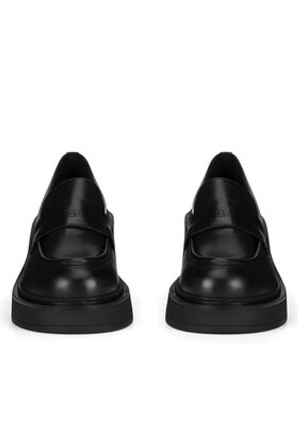 Gino Rossi - GINO ROSSI Loafersy DOROTA-01W1-001 Czarny. Kolor: czarny. Materiał: skóra