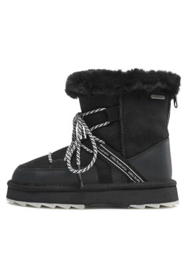 EMU Australia Śniegowce Blurred W12641 Czarny. Kolor: czarny. Materiał: skóra