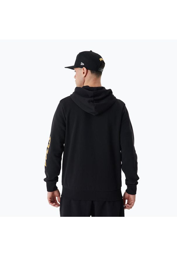 Bluza męska New Era Team Script FZ Hoody Chicago Bulls. Kolor: czarny