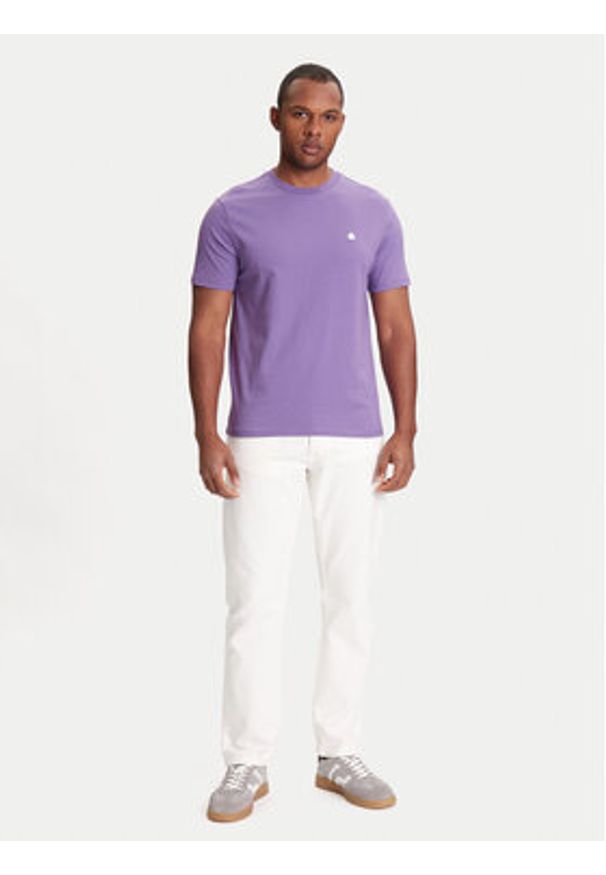 United Colors of Benetton - United Colors Of Benetton T-Shirt 3MI5J1AF7 Fioletowy Regular Fit. Kolor: fioletowy. Materiał: bawełna