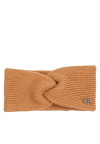 Calvin Klein Opaska materiałowa K60K612591 Brązowy. Kolor: brązowy. Materiał: wełna #1