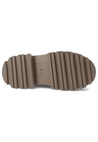 Hot Potatoes by Gioseppo - Beżowe Kalosze Gioseppo Modne Wsuwane Obuwie Damskie. Zapięcie: bez zapięcia. Kolor: beżowy. Materiał: materiał. Styl: elegancki #7