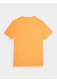 outhorn - T-shirt regular z nadrukiem męski Outhorn - żółty. Okazja: na co dzień. Kolor: żółty. Materiał: bawełna, dzianina. Długość rękawa: krótki rękaw. Długość: krótkie. Wzór: nadruk. Styl: casual #2