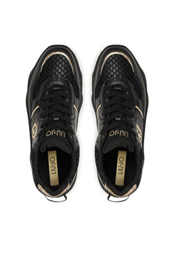 Liu Jo Sneakersy Steffy 01 BF5061 PX783 Czarny. Kolor: czarny. Materiał: skóra