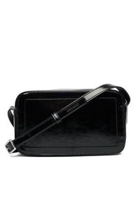 Calvin Klein Torebka Bold Ck Metallic Camera Bag LV04F3331G Czarny. Kolor: czarny. Materiał: skórzane #3