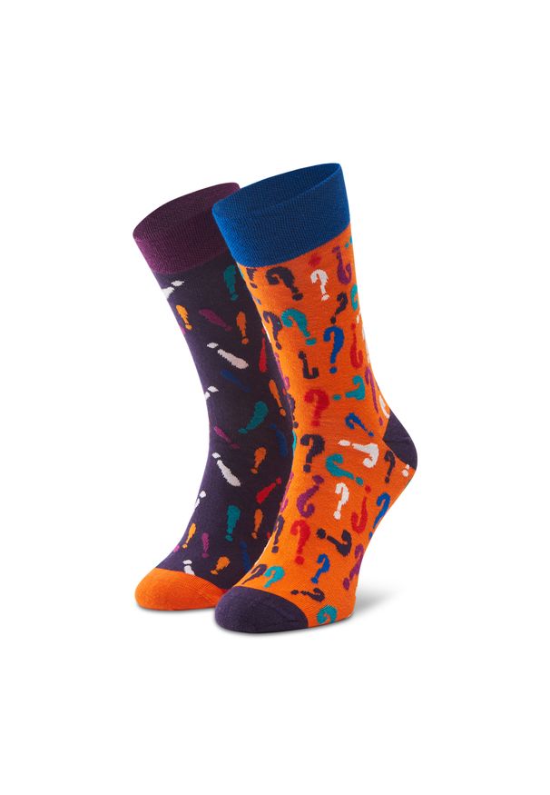 Skarpety Wysokie Męskie Dots Socks - D20WF-SX-034-X Kolorowy. Materiał: materiał, bawełna, elastan, poliamid. Wzór: kolorowy