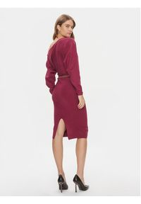 Guess Sukienka codzienna Allison W4RK06 Z2YJ2 Bordowy Regular Fit. Okazja: na co dzień. Kolor: czerwony. Materiał: wiskoza. Typ sukienki: proste. Styl: casual
