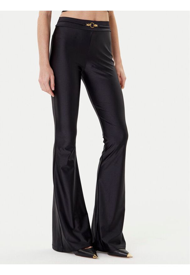 Just Cavalli Legginsy 78PAC101 Czarny Slim Fit. Kolor: czarny. Materiał: syntetyk