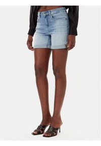 Liu Jo Szorty jeansowe UA5076 DS615 Błękitny Regular Fit. Kolor: niebieski. Materiał: bawełna