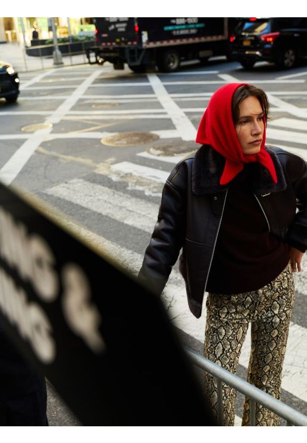 Reserved - Jeansy w zwierzęcy wzór - wielobarwny. Wzór: motyw zwierzęcy