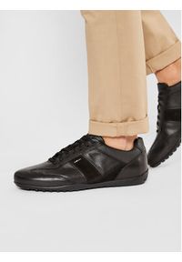 Geox Sneakersy U Wells A U74T5A 085ME C9999 Czarny. Kolor: czarny. Materiał: skóra