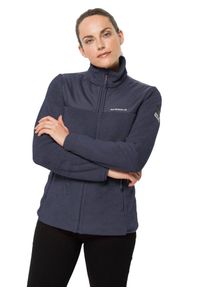 Bluza turystyczna damska Jack Wolfskin Dna Kenai. Kolor: czarny, szary, wielokolorowy. Materiał: poliester. Sport: turystyka piesza