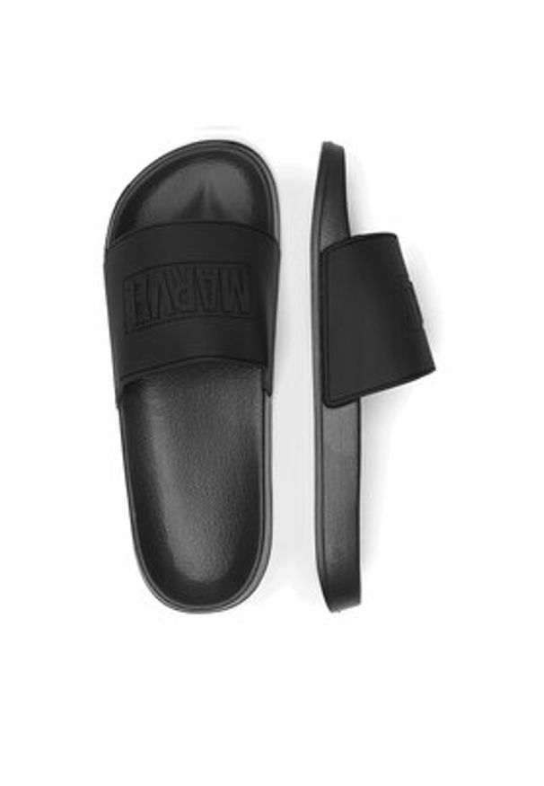 Marvel Klapki AW24-342MV Czarny. Kolor: czarny. Materiał: syntetyk. Wzór: motyw z bajki