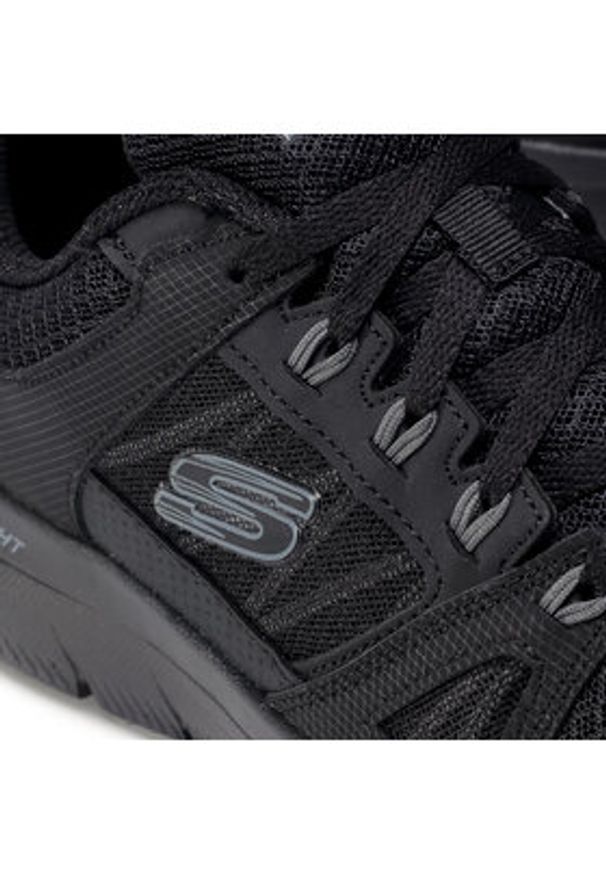 skechers - Skechers Sneakersy Summits 232069/BBK Czarny. Kolor: czarny. Materiał: skóra