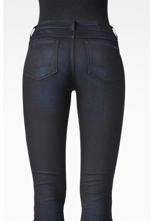 G-Star RAW - G-Star Raw jeansy damskie high waist. Stan: podwyższony. Kolor: niebieski