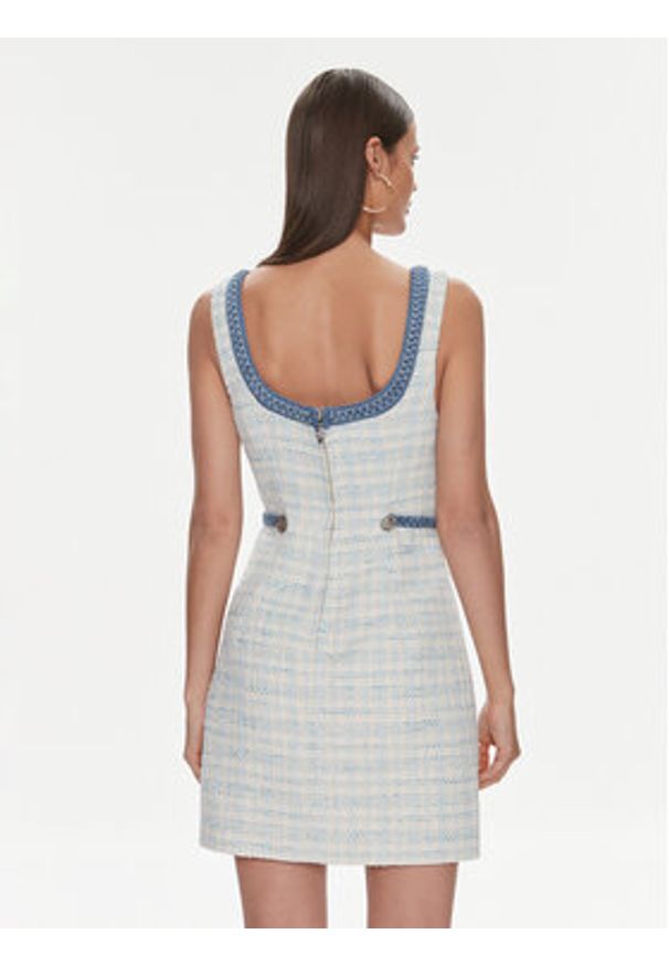 Guess Sukienka codzienna W4RK16 WFWV2 Błękitny Bodycon Fit. Okazja: na co dzień. Kolor: niebieski. Materiał: syntetyk. Typ sukienki: proste, bodycon. Styl: casual