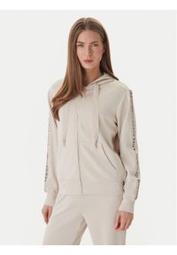 Guess Bluza W6GQ03 K2656 Beżowy Regular Fit. Kolor: beżowy. Materiał: syntetyk #1