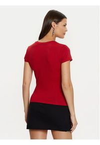 Guess T-Shirt W5RI23 K49A1 Czerwony Slim Fit. Kolor: czerwony. Materiał: bawełna #4