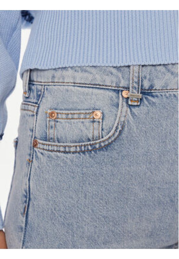 United Colors of Benetton - United Colors Of Benetton Jeansy 49BTDF02Z Niebieski Cropped Fit. Kolor: niebieski