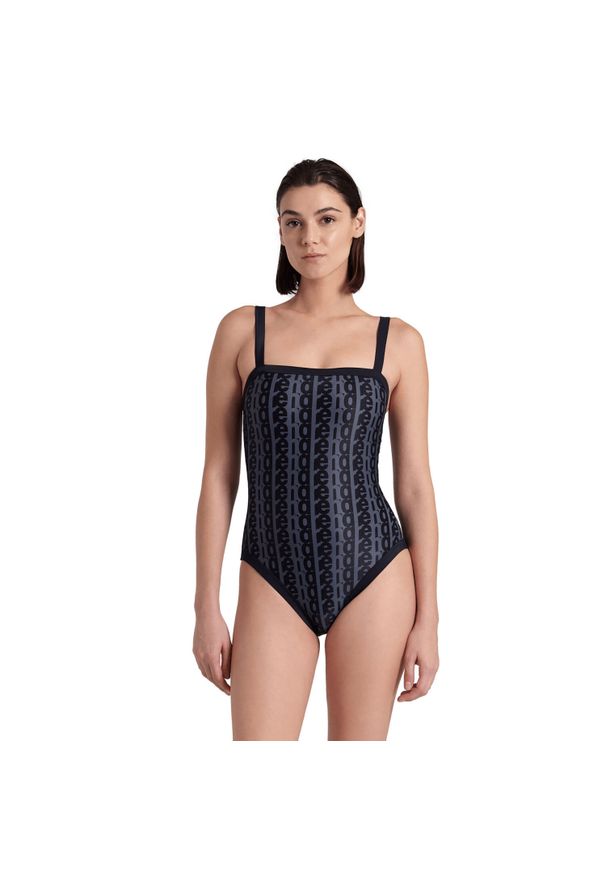 Strój kąpielowy damski treningowy Arena Women's Monogram Black. Kolor: czarny