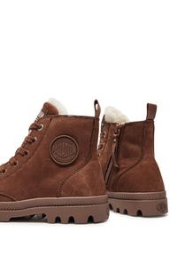 Palladium Trapery PAMPA HI ZIP WL 95982-292-M Brązowy. Kolor: brązowy. Materiał: nubuk, skóra