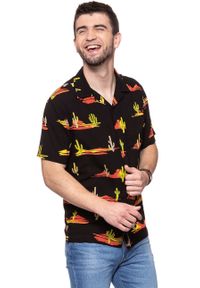 Wrangler - KOSZULA WRANGLER SS RESORT SHIRT BLACK W5907TI01 112129666 #4