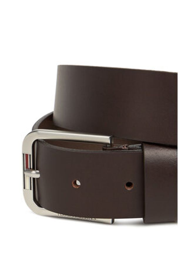 Tommy Jeans Pasek Męski Tjm Austin 3.5 AM0AM13686 Brązowy. Kolor: brązowy. Materiał: skóra