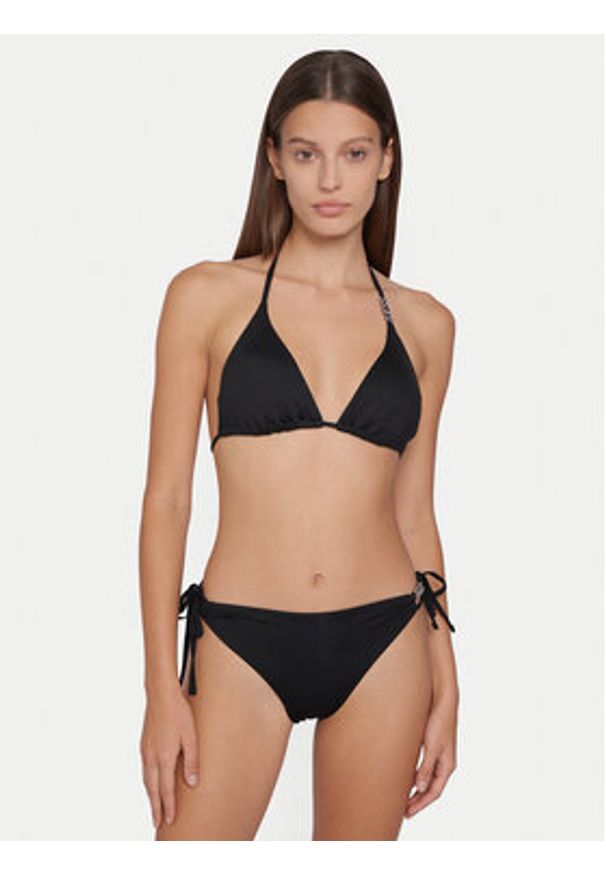 Guess Dół od bikini E6GO18 MC040 Czarny. Kolor: czarny. Materiał: syntetyk
