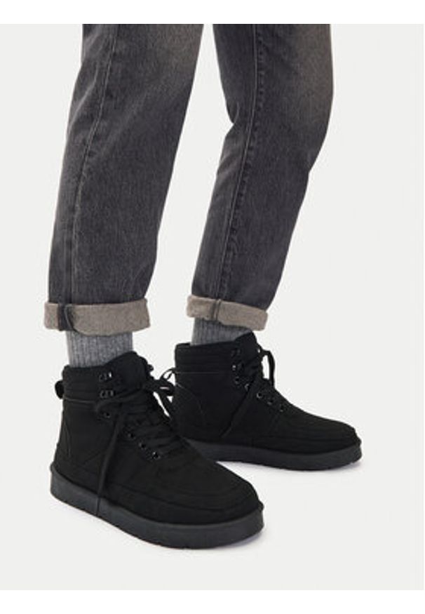 Jenny - JENNY Trzewiki CEO-JD24-1218-15 Czarny. Kolor: czarny. Materiał: materiał