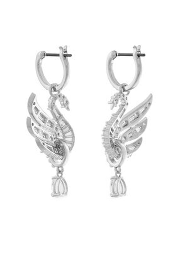 Swarovski Kolczyki Swan 5723388 Srebrny. Materiał: metalowe. Kolor: srebrny