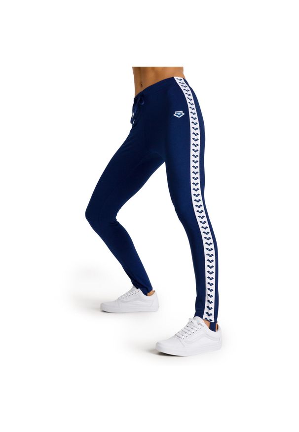 Damskie legginsy Arena Caroline Team. Kolor: wielokolorowy, niebieski, biały. Sport: pływanie