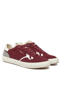 Pepe Jeans Sneakersy PMS31058 Czerwony. Kolor: czerwony. Materiał: zamsz, skóra