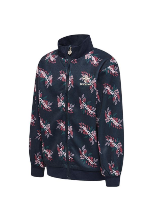 Dresowa kurtka zapinana dla dziewczynki Hummel Riley. Kolor: niebieski. Materiał: dresówka