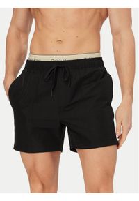 Calvin Klein Swimwear Szorty kąpielowe LV00N61017 Czarny Regular Fit. Kolor: czarny. Materiał: syntetyk #1