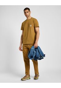 Lee - LEE MĘSKIE SPODNIE MATERIAŁOWE LEE CARPENTER GLAZED GINGER 112355781. Materiał: materiał #4