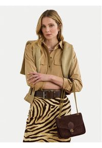 Lauren Ralph Lauren - LAUREN RALPH LAUREN Torebka 431974553002 Brązowy. Kolor: brązowy. Materiał: skórzane, zamszowe #6