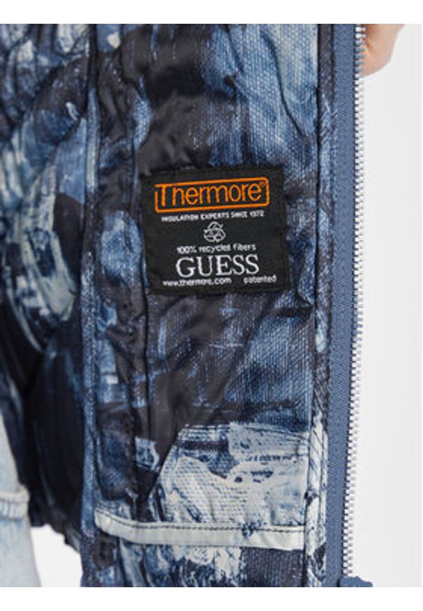 Guess Bezrękawnik W3RN53 WF5C2 Granatowy Slim Fit. Kolor: niebieski. Materiał: syntetyk. Długość rękawa: bez rękawów