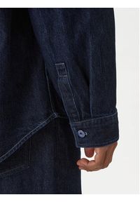 Hugo - HUGO Koszula jeansowa Ebolt 50556349 Granatowy Oversize. Kolor: niebieski. Materiał: bawełna #2