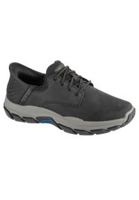 skechers - Buty sportowe Sneakersy męskie, Slip-Ins: Respected - Garrett. Kolor: czarny. Sport: turystyka piesza