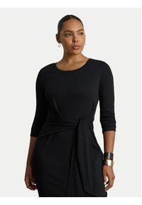 Lauren Ralph Lauren - LAUREN RALPH LAUREN Sukienka codzienna 200973598004 Czarny Regular Fit. Okazja: na co dzień. Kolor: czarny. Materiał: syntetyk. Typ sukienki: proste. Styl: casual #4