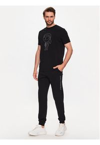 Karl Lagerfeld - KARL LAGERFELD Spodnie dresowe 705036 532900 Czarny Regular Fit. Kolor: czarny. Materiał: bawełna, dresówka #2