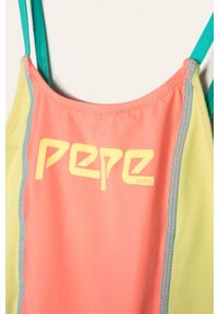Pepe Jeans - Strój kąpielowy dziecięcy Arco 128-178 cm. Kolor: miętowy. Materiał: materiał, poliamid, elastan #3