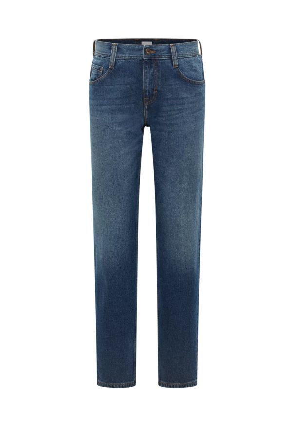 Mustang - Męskie Spodnie Jeansowe MUSTANG Denver Straight Denim Blue 1016340 5000 682