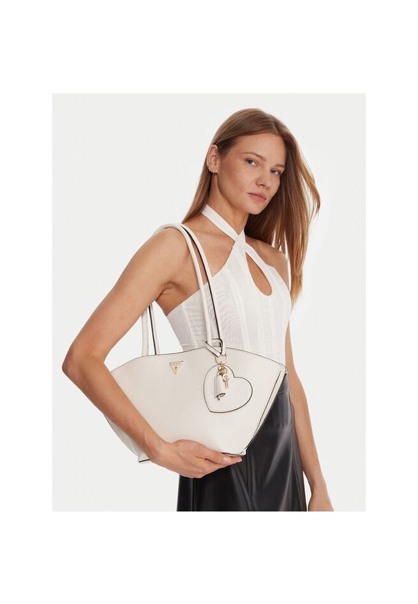 Torebka Guess. Kolor: kremowy