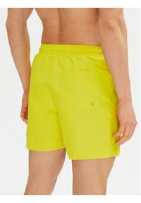Calvin Klein Swimwear Szorty kąpielowe KM0KM01092 Żółty Regular Fit. Kolor: żółty. Materiał: syntetyk #4